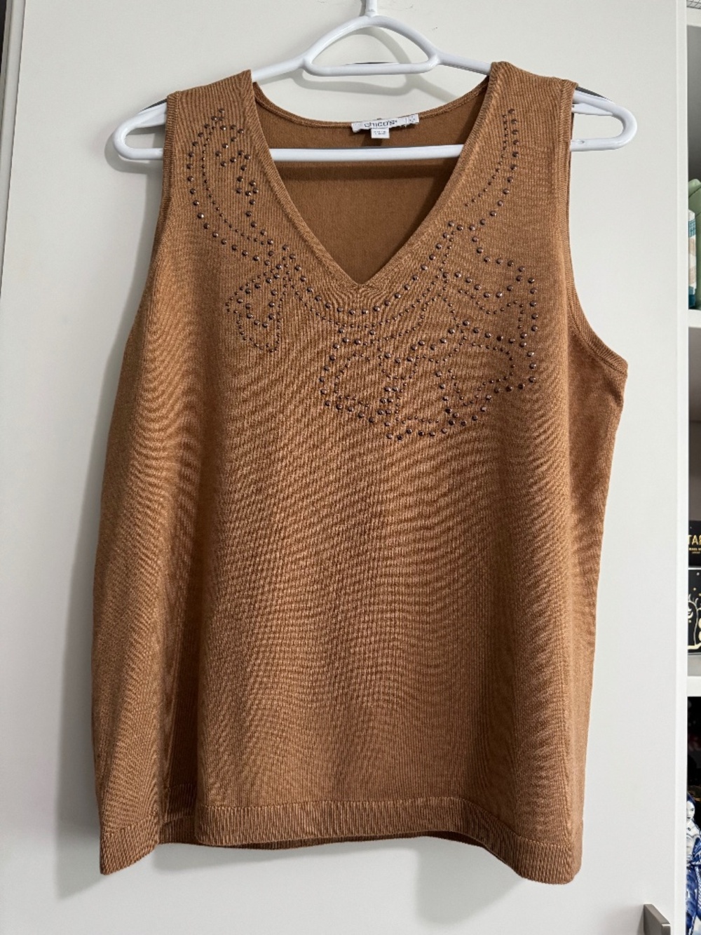 Chico’s, Size M, cardigan and sleeveless set